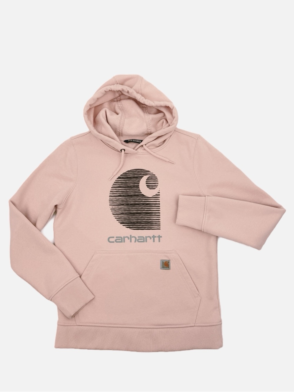 Carhartt Rain Defender Women’s Pink Relaxed Fit Fleece Lined Hoodie Small